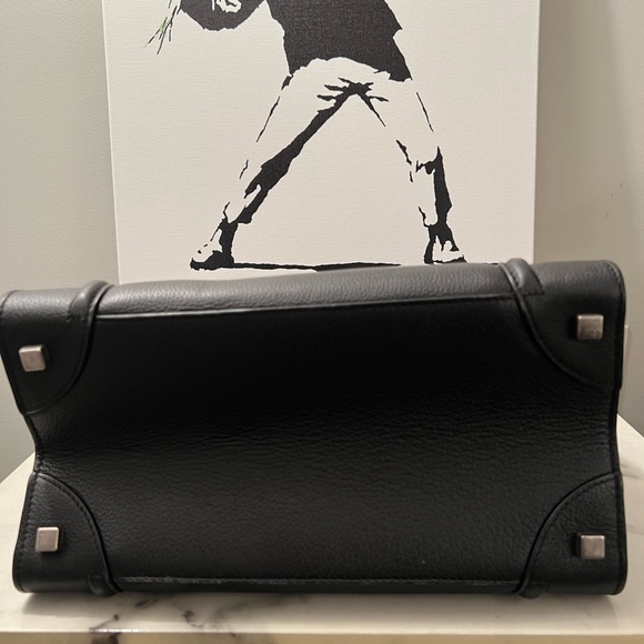 Gorgeous Black Celine “Mini” Luggage Tote Handbag - Picture 3 of 9
